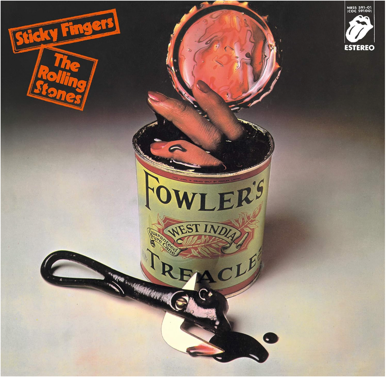 This is the album cover version of Sticky Fingers released in Spain.